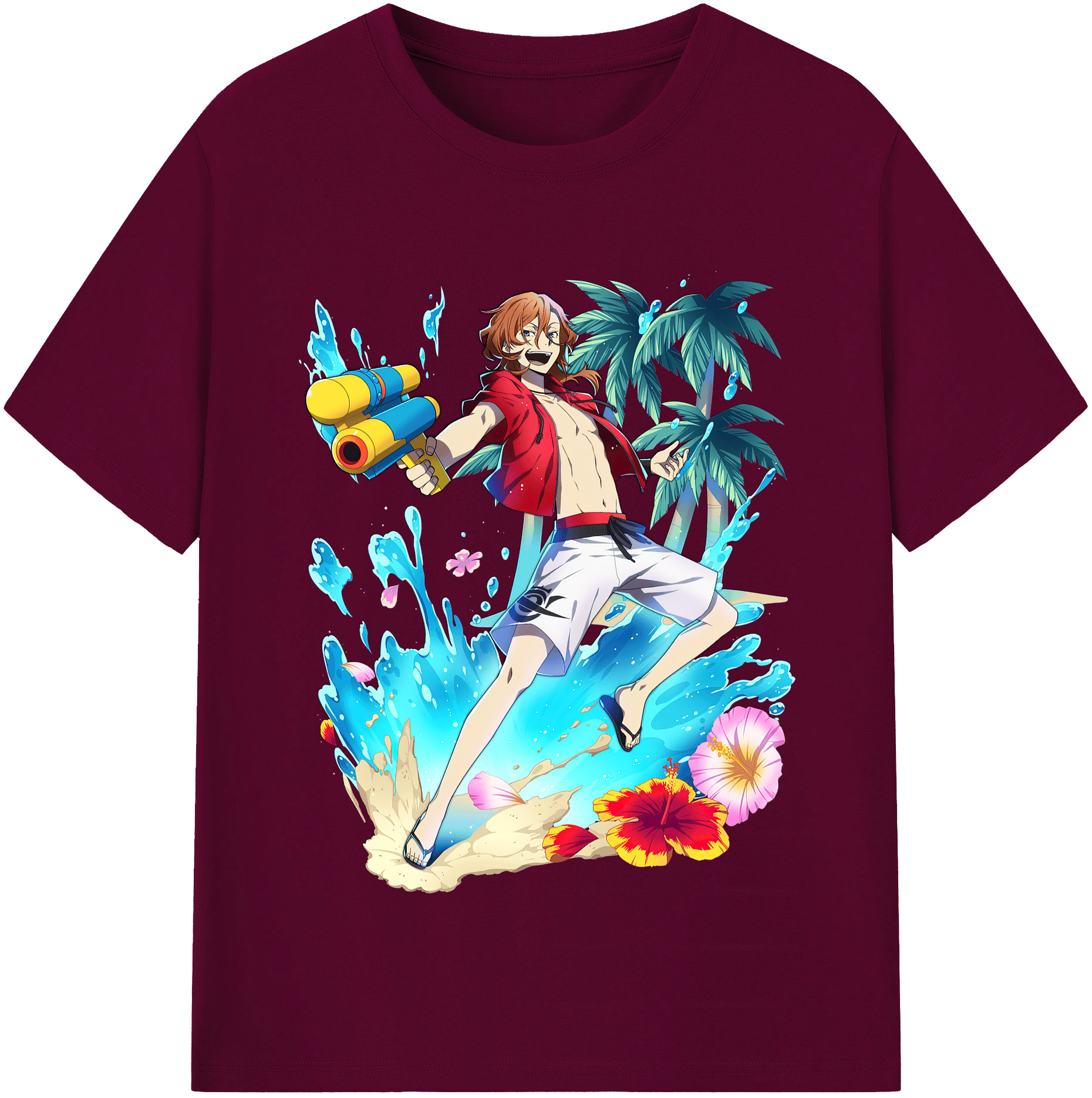 （画像用） 文豪ストレイドッグス Bungo Stray Dogs レディースカジュアルプリントTシャツ（綿100％）